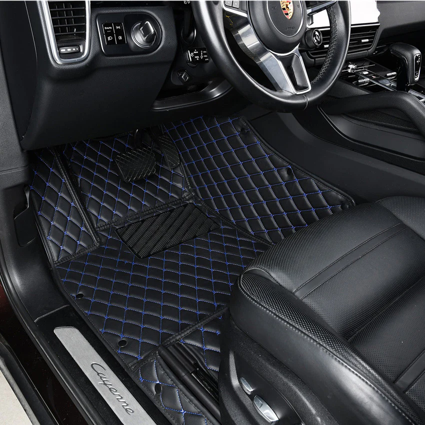 Custom-fit floor mats for vehicles