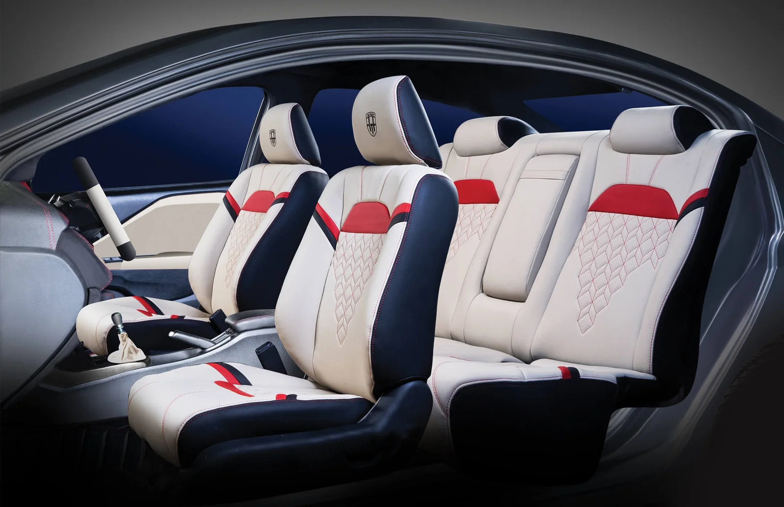 Custom car seat covers installation